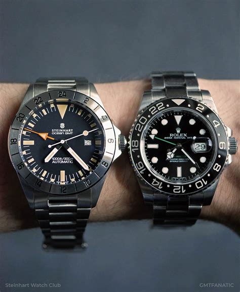 steinhart ocean gmt vs rolex gmt|steinhart gmt 39 review.